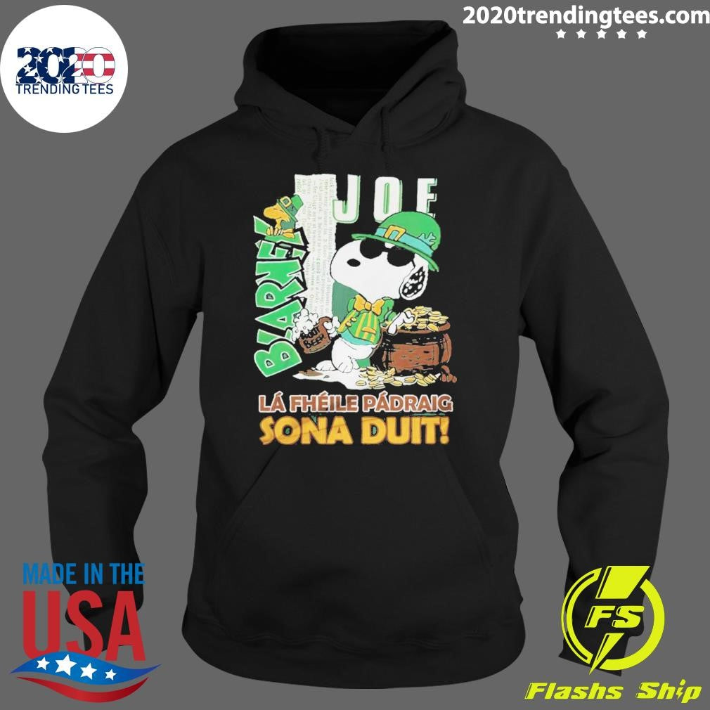 Top snoopy St. Patrick's Day Cheer - Adult & Kids T-Shirts, Sweatshirts & Hoodies apparel design preview 2