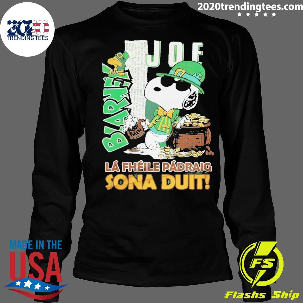 Top snoopy St. Patrick's Day Cheer - Adult & Kids T-Shirts, Sweatshirts & Hoodies apparel design preview 4