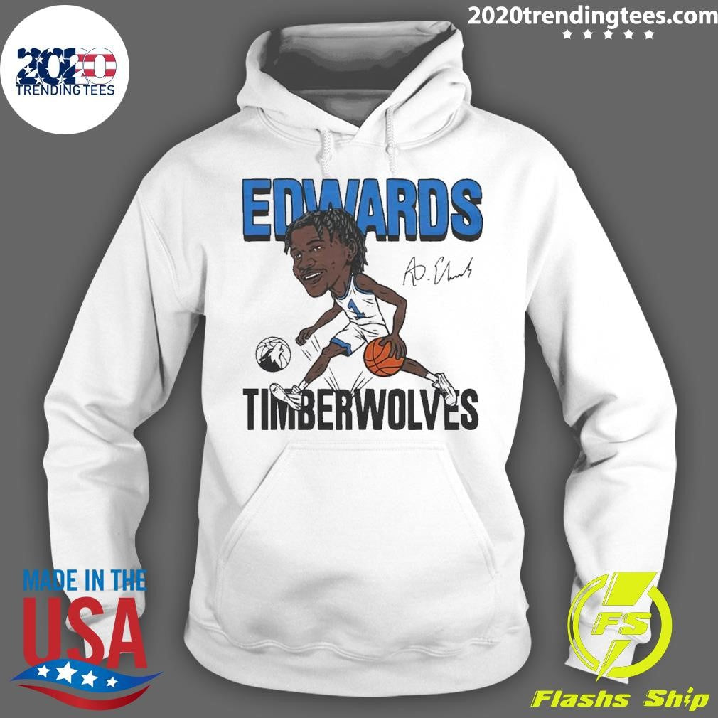 Top timberwolves Anthony Edwards Signature 2024 - Adult & Kids T-Shirts, Sweatshirts & Hoodies apparel design preview 2