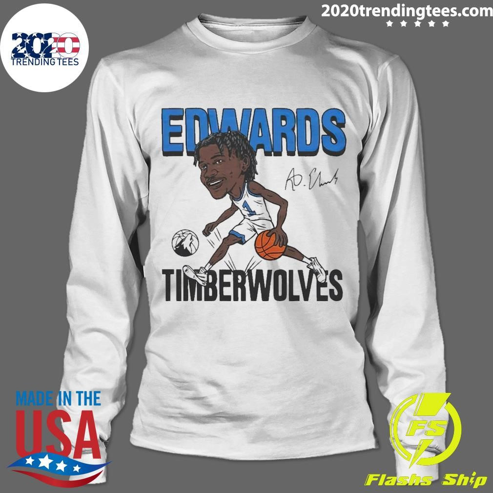 Top timberwolves Anthony Edwards Signature 2024 - Adult & Kids T-Shirts, Sweatshirts & Hoodies apparel design preview 4