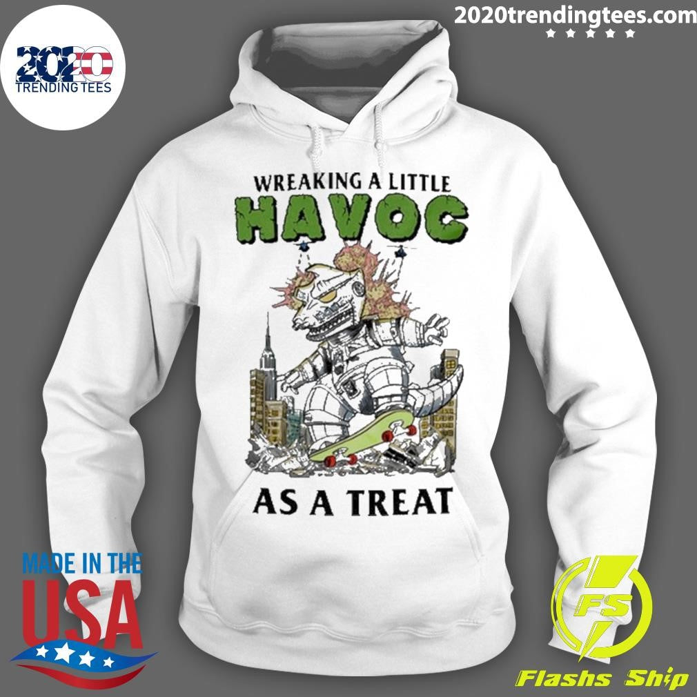 Top wreaking A Little Havoc As Treat - Adult & Kids T-Shirts, Sweatshirts & Hoodies apparel design preview 2
