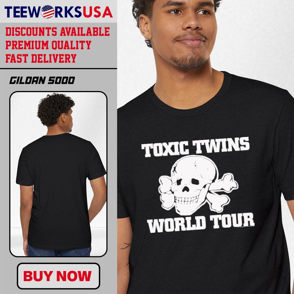 Toxic Twins Skull world tour - Adult & Kids T-Shirts, Sweatshirts & Hoodies apparel design preview 1