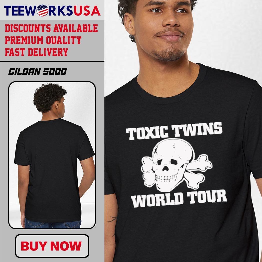 Toxic Twins Skull world tour - Adult & Kids T-Shirts, Sweatshirts & Hoodies apparel design preview 1