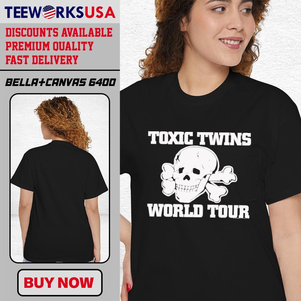 Toxic Twins Skull world tour - Adult & Kids T-Shirts, Sweatshirts & Hoodies apparel design preview 4