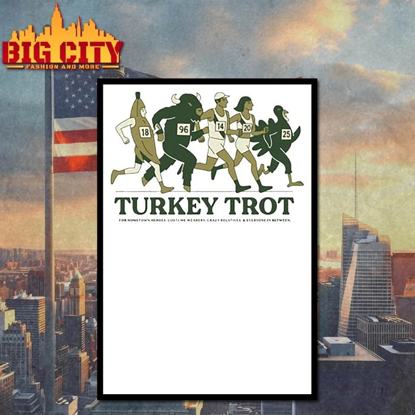 Tracksmith The Turkey Trot - Adult & Kids T-Shirts, Sweatshirts & Hoodies apparel design preview 4