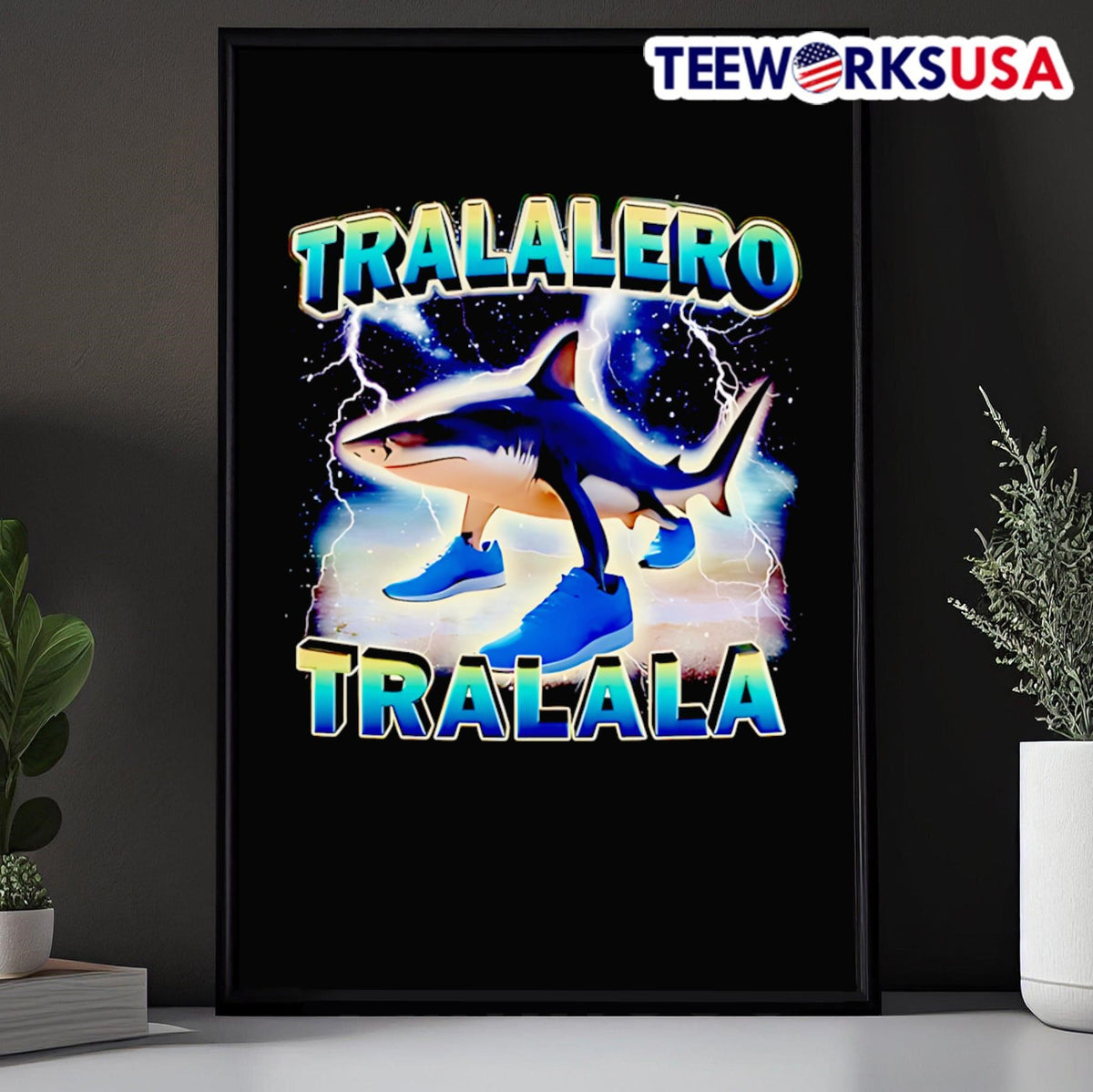 Tralalero Tralala funny shark - Adult & Kids T-Shirts, Sweatshirts & Hoodies apparel design preview 5