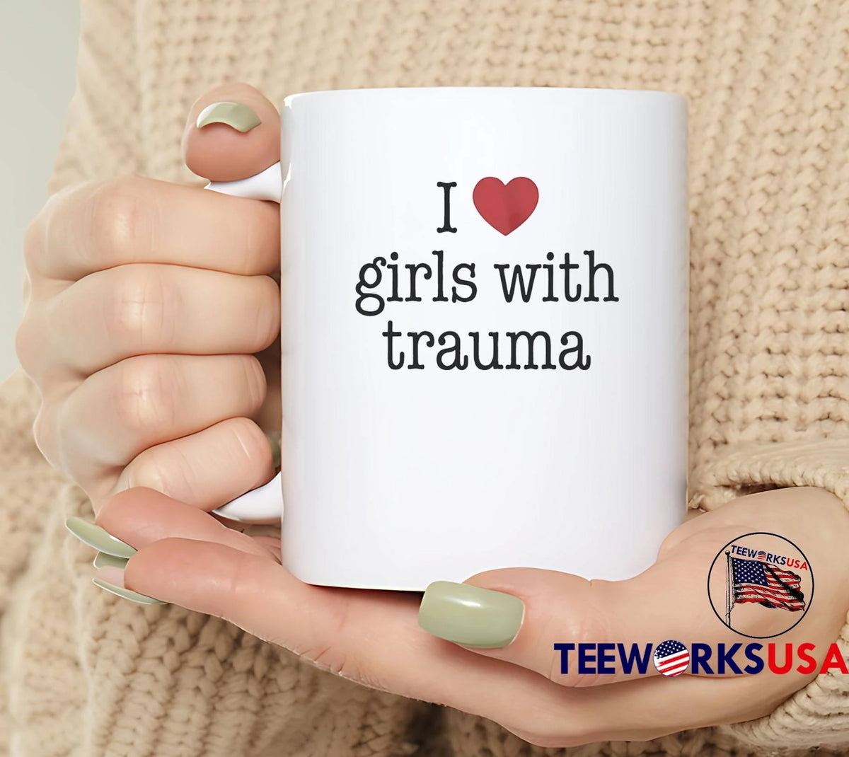Trauma Survivor Gift I Love Girls with - Adult & Kids T-Shirts, Sweatshirts & Hoodies apparel design preview 4