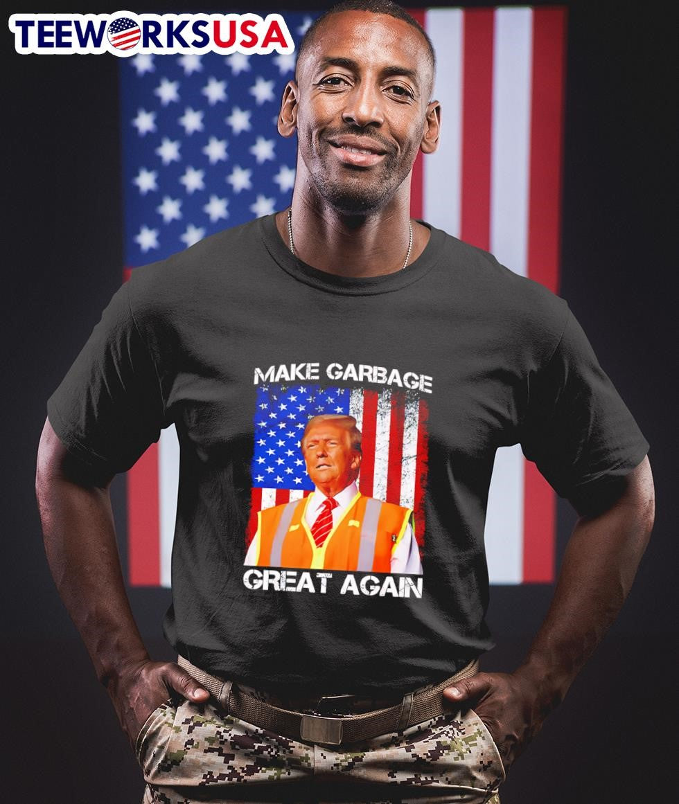 Trump 2024 make garbage great again - Adult & Kids T-Shirts, Sweatshirts & Hoodies apparel design preview 1