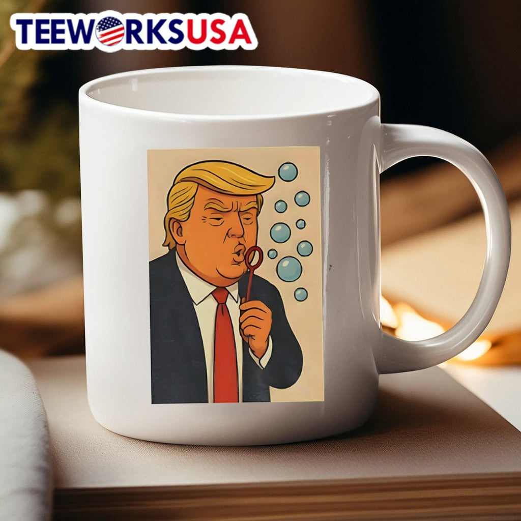 Trump Blowing Bubbles Bubba Bubble Wand - Adult & Kids T-Shirts, Sweatshirts & Hoodies apparel design preview 4