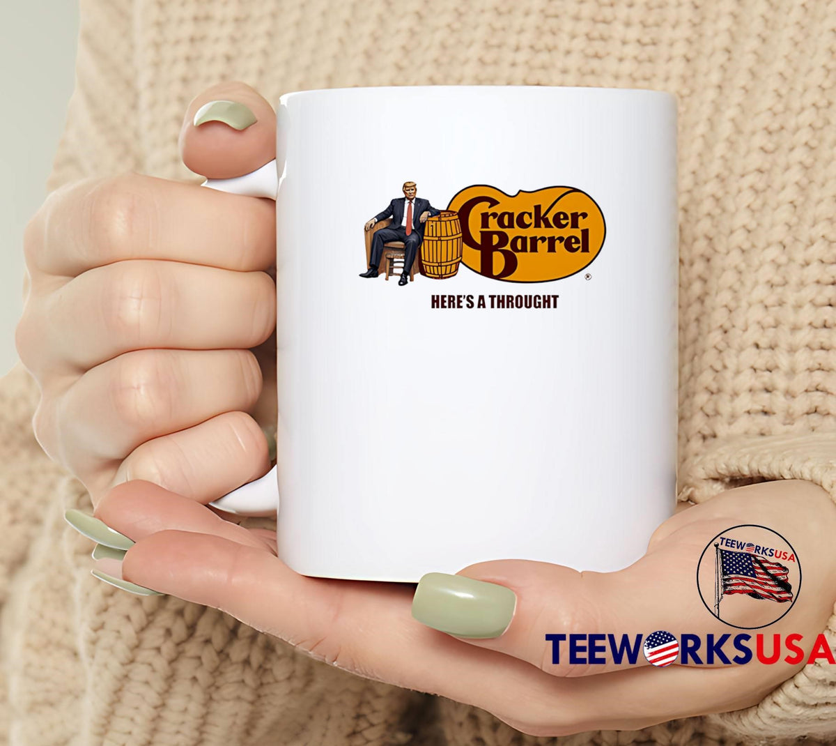 Trump Here's A Thought Cracker Barrel - Adult & Kids T-Shirts, Sweatshirts & Hoodies apparel design preview 6