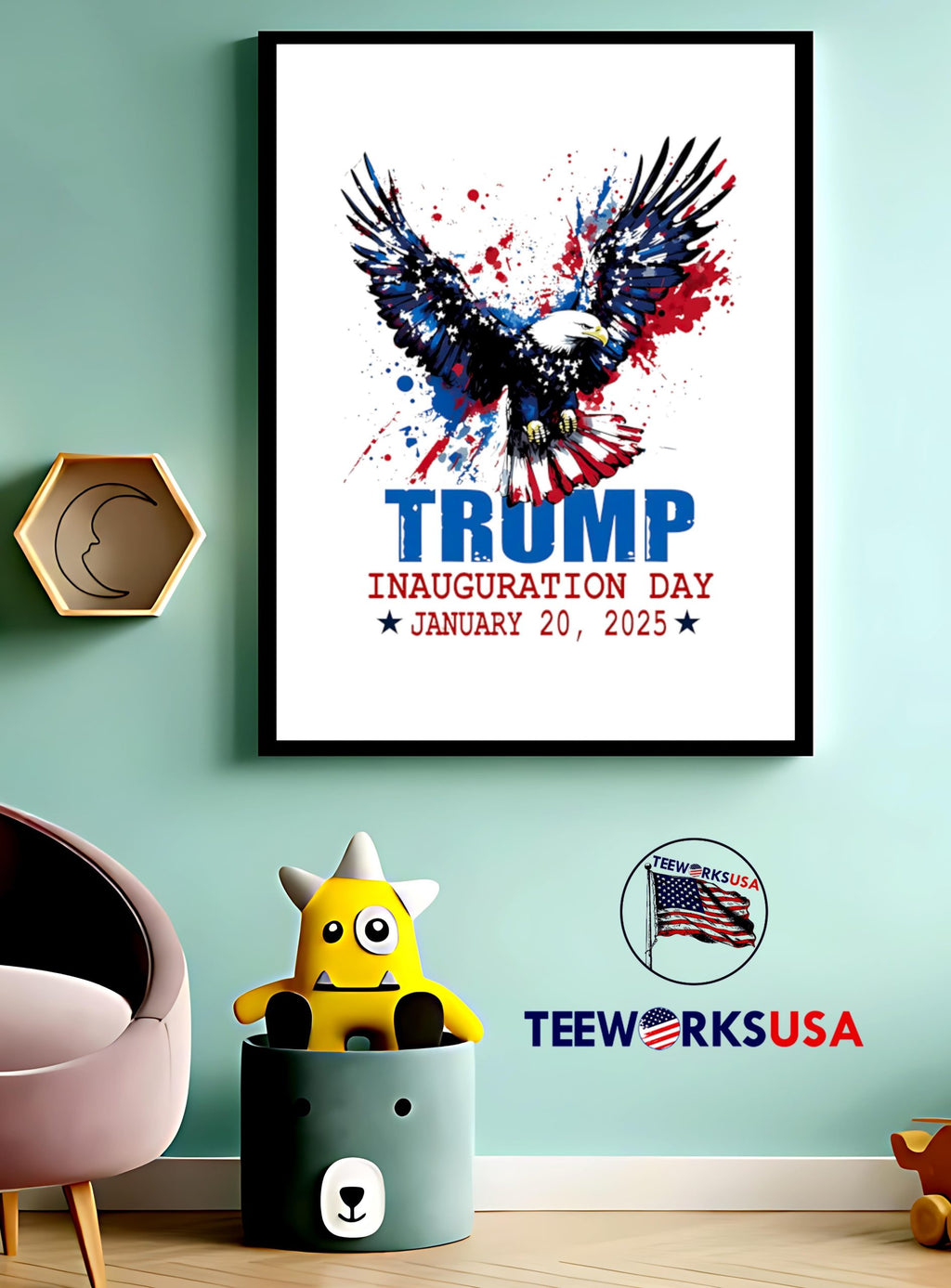 Trump Inauguration Day January 20 2025 - Adult & Kids T-Shirts, Sweatshirts & Hoodies apparel design preview 4