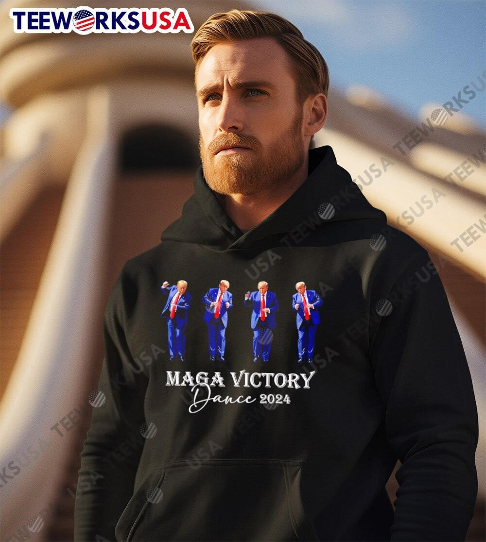Trump Maga Victory Dance 2024 - Adult & Kids T-Shirts, Sweatshirts & Hoodies apparel design preview 2