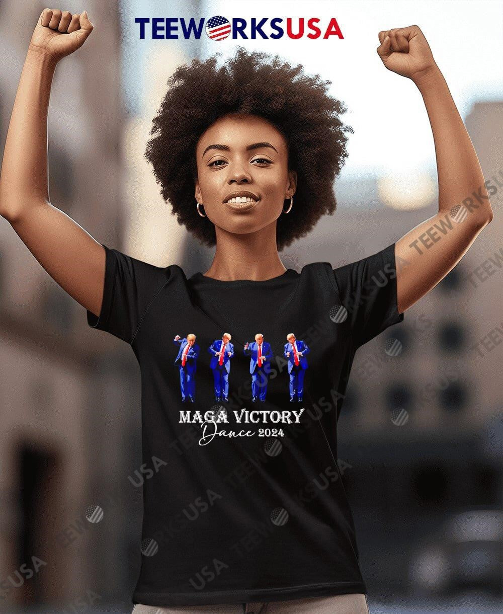 Trump Maga Victory Dance 2024 - Adult & Kids T-Shirts, Sweatshirts & Hoodies apparel design preview 4