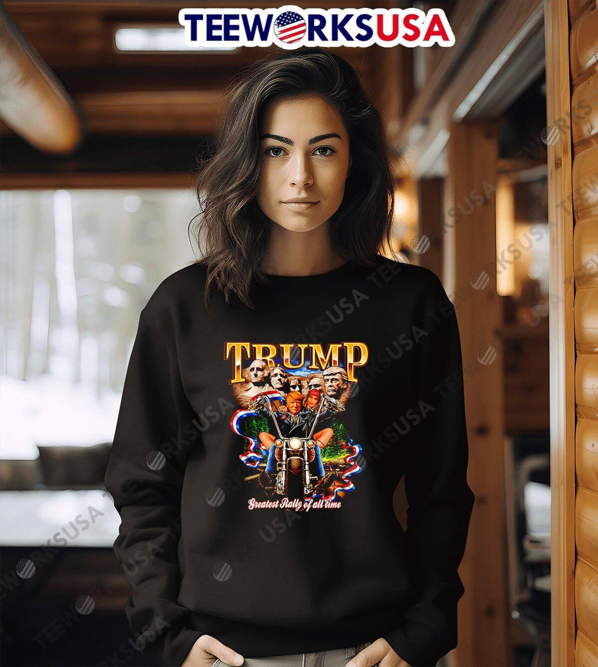 Trump greatest rally of all time - Adult & Kids T-Shirts, Sweatshirts & Hoodies apparel design preview 3