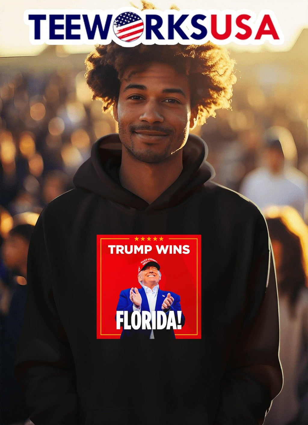 Trump wins Florida - Adult & Kids T-Shirts, Sweatshirts & Hoodies apparel design preview 2