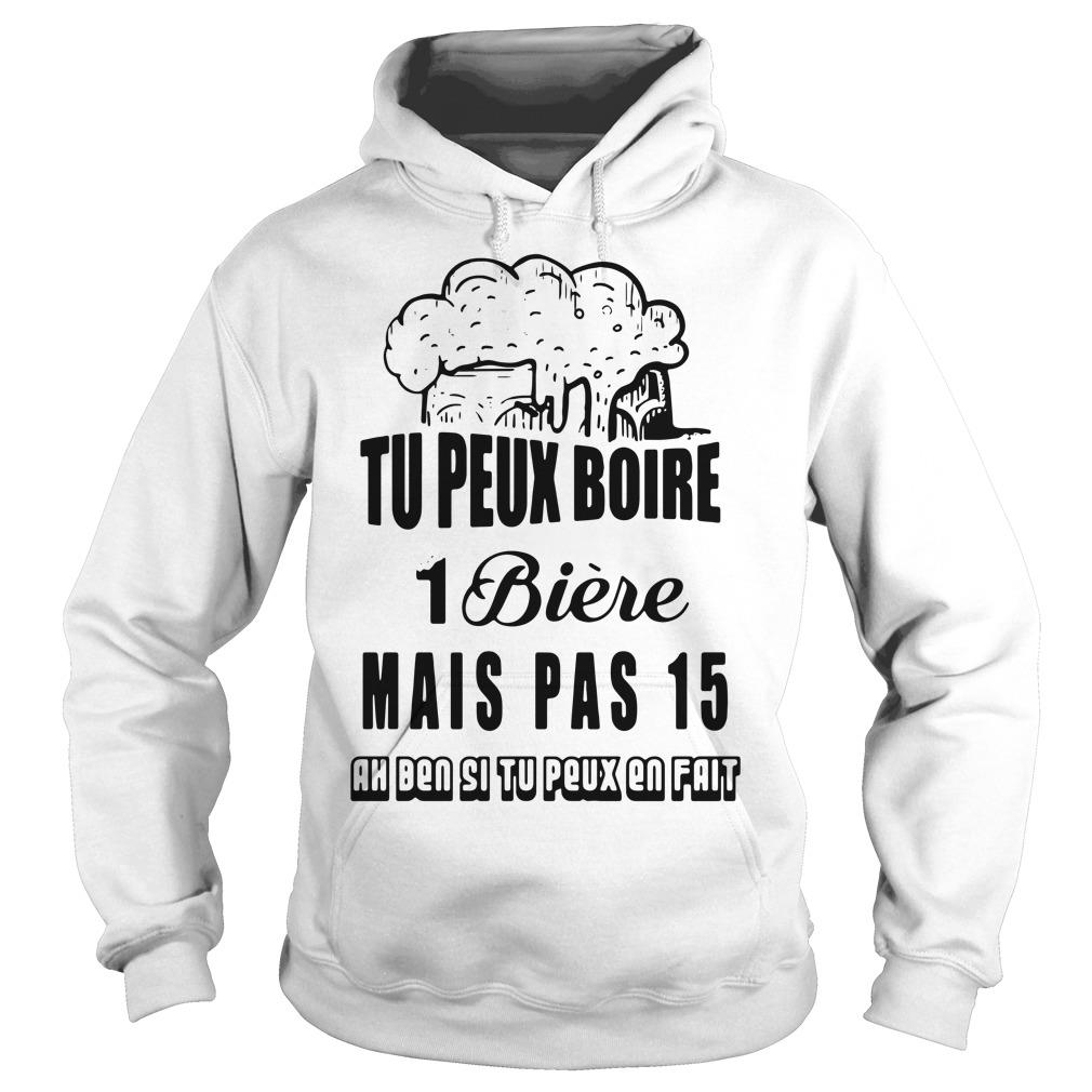 Tu Peux Boire 1 Biere Mais Pas 15 - Adult & Kids T-Shirts, Sweatshirts & Hoodies apparel design preview 4