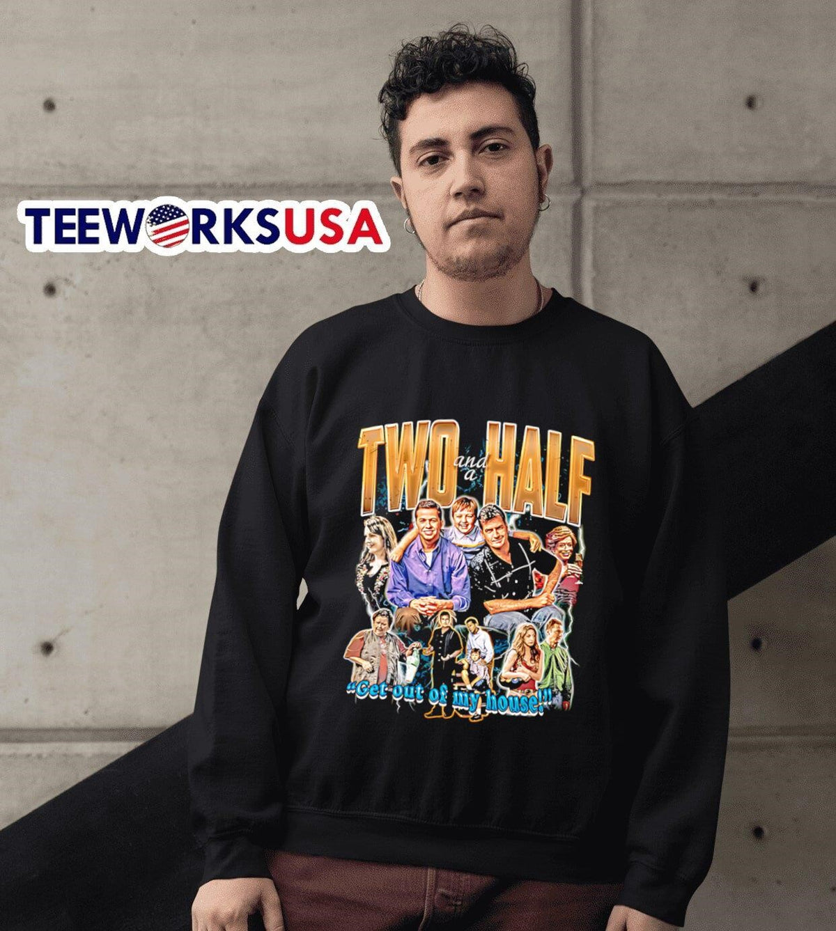 Two And A Half Men graphic - Adult & Kids T-Shirts, Sweatshirts & Hoodies apparel design preview 6