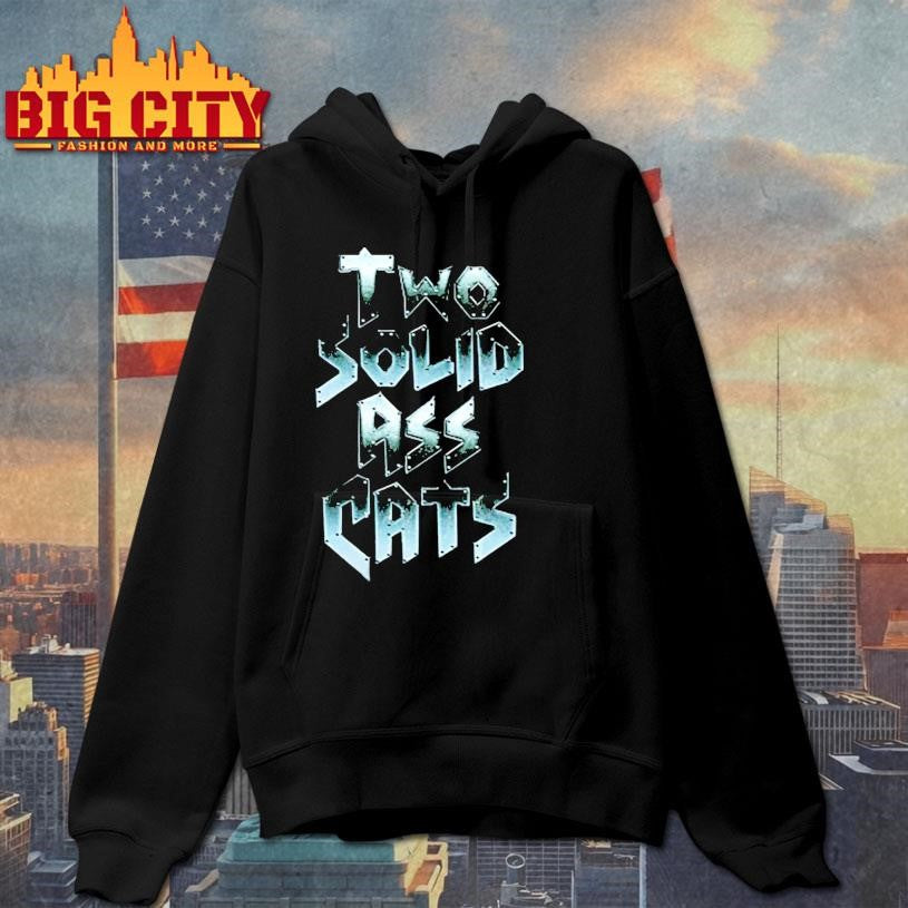 Two Solid Ass Cats - Adult & Kids T-Shirts, Sweatshirts & Hoodies apparel design preview 2