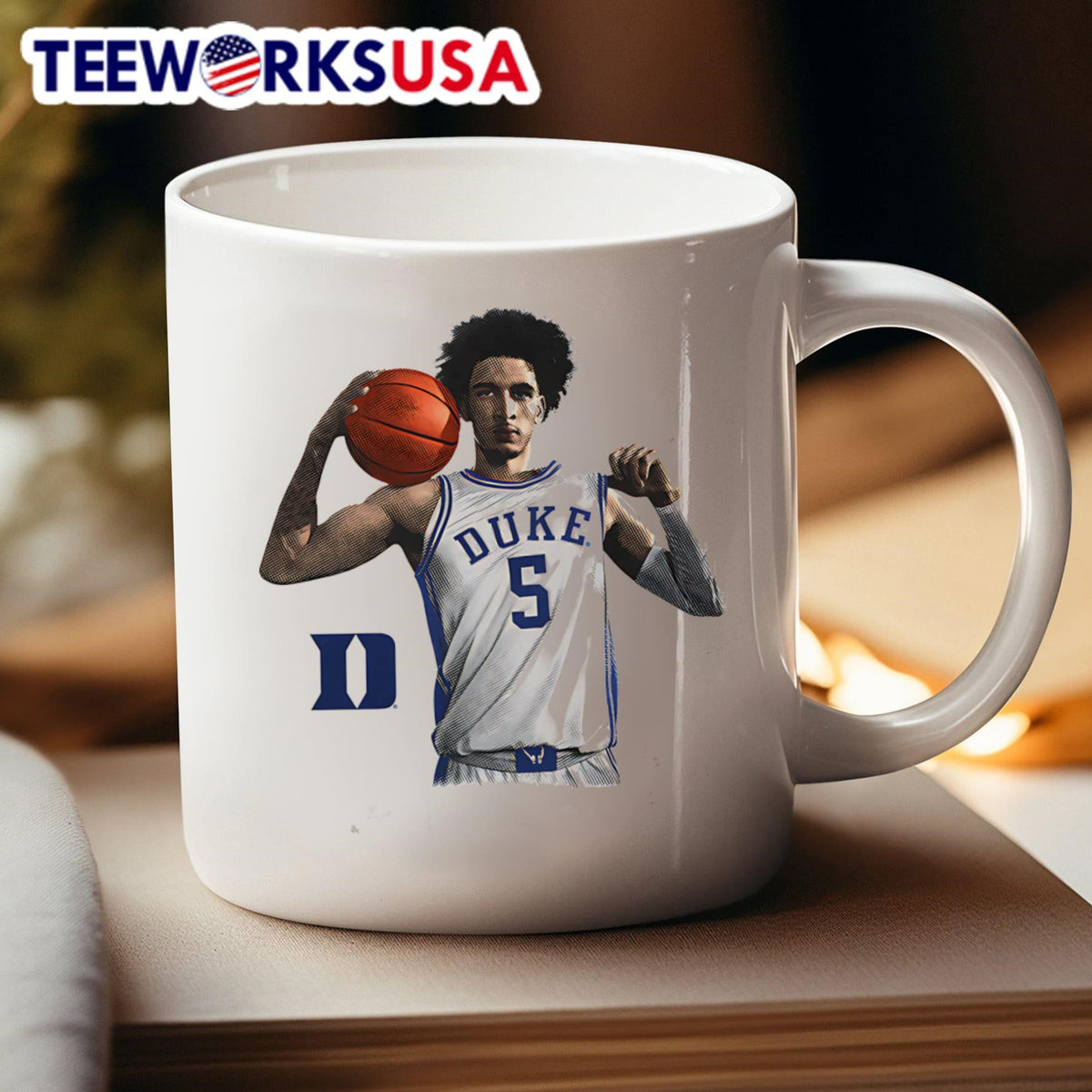 Tyrese Proctor Duke Blue Devils portrait - Adult & Kids T-Shirts, Sweatshirts & Hoodies apparel design preview 4