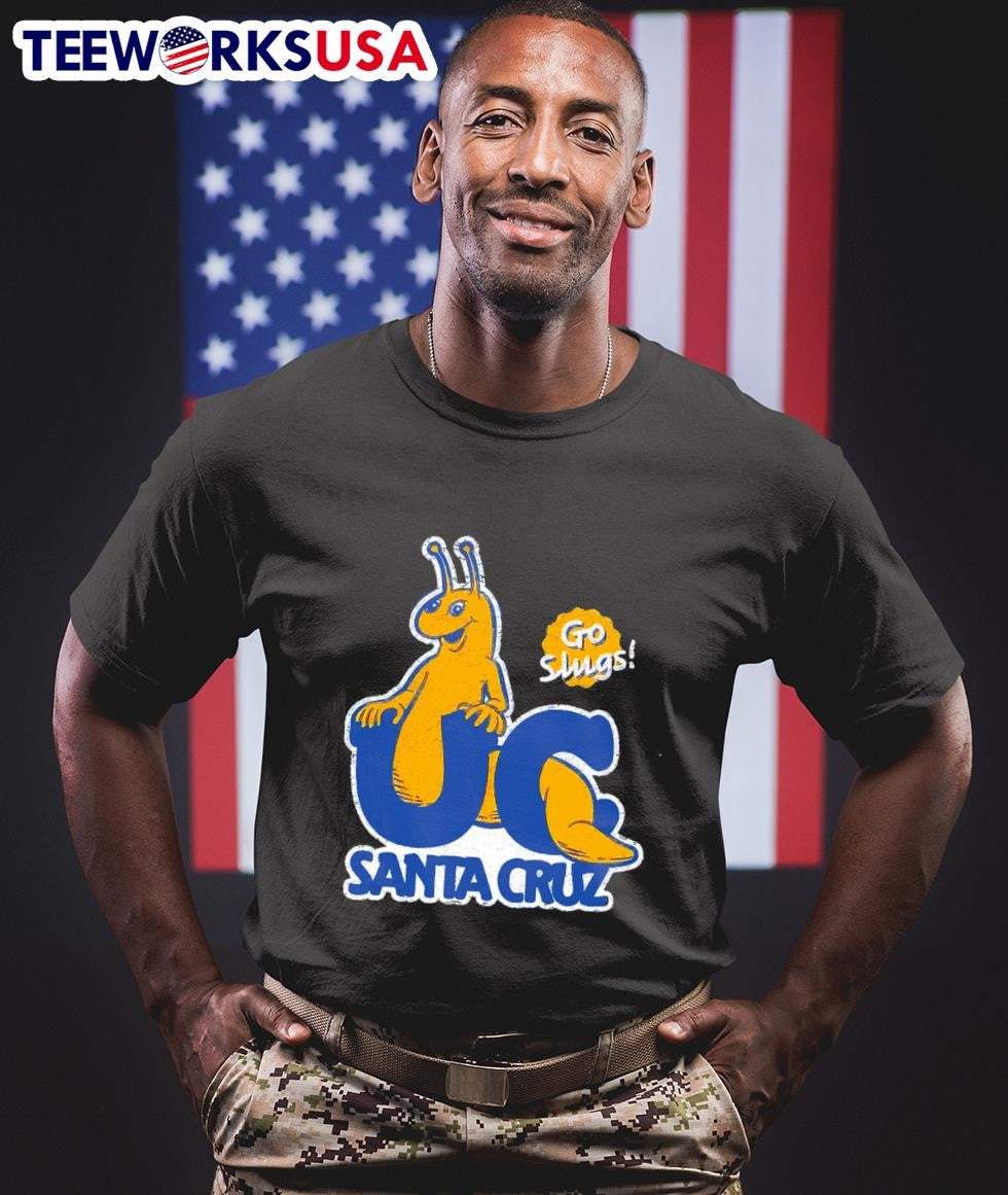 UC Santa Cruz go Slugs banana logo retro - Adult & Kids T-Shirts, Sweatshirts & Hoodies apparel design preview 1