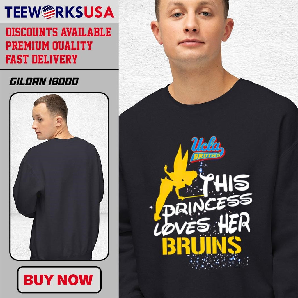 UCLA This Princess Love Her Bruins - Adult & Kids T-Shirts, Sweatshirts & Hoodies apparel design preview 3