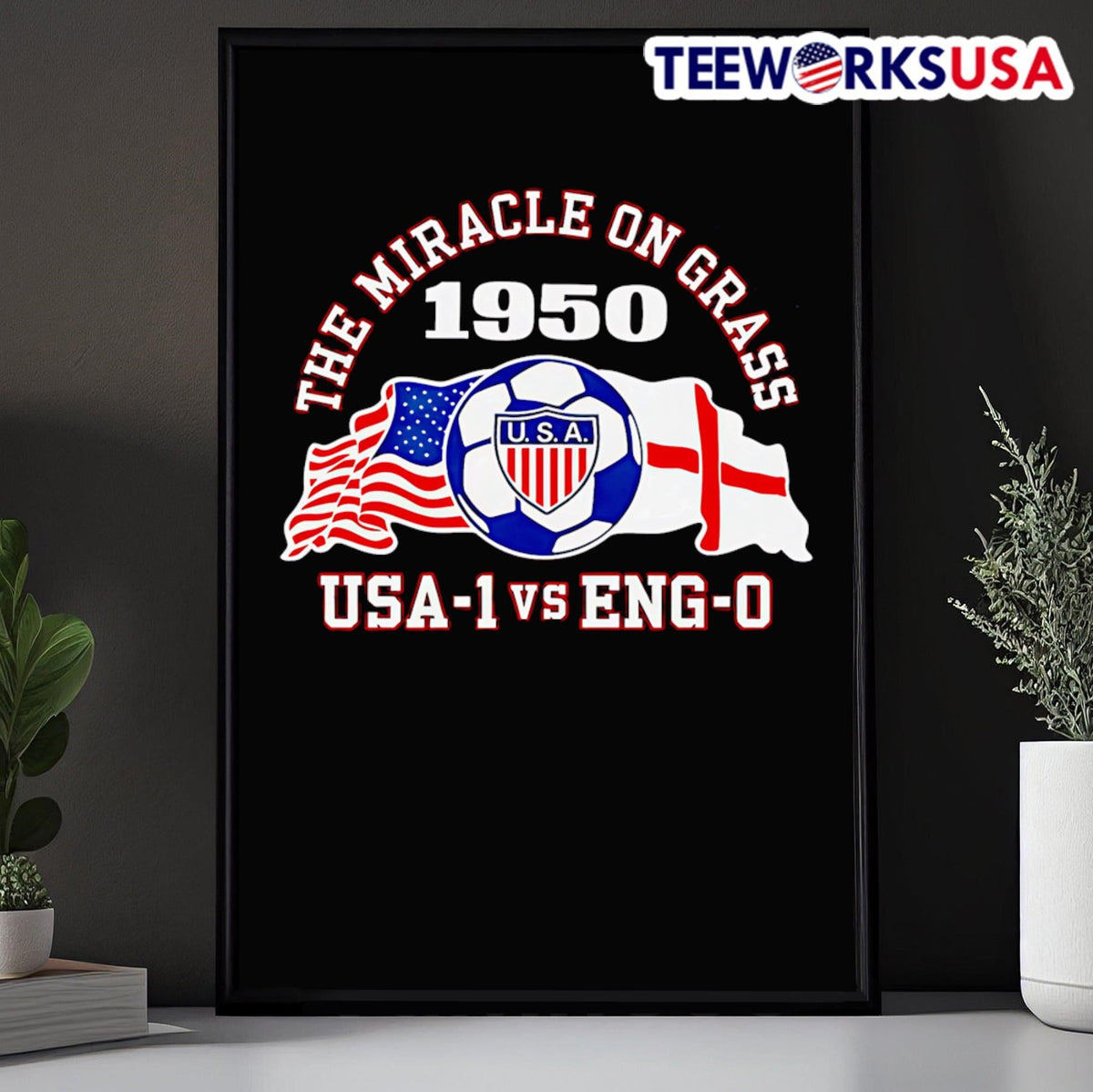 US Soccer The Miracle On Grass 1950 - Adult & Kids T-Shirts, Sweatshirts & Hoodies apparel design preview 5