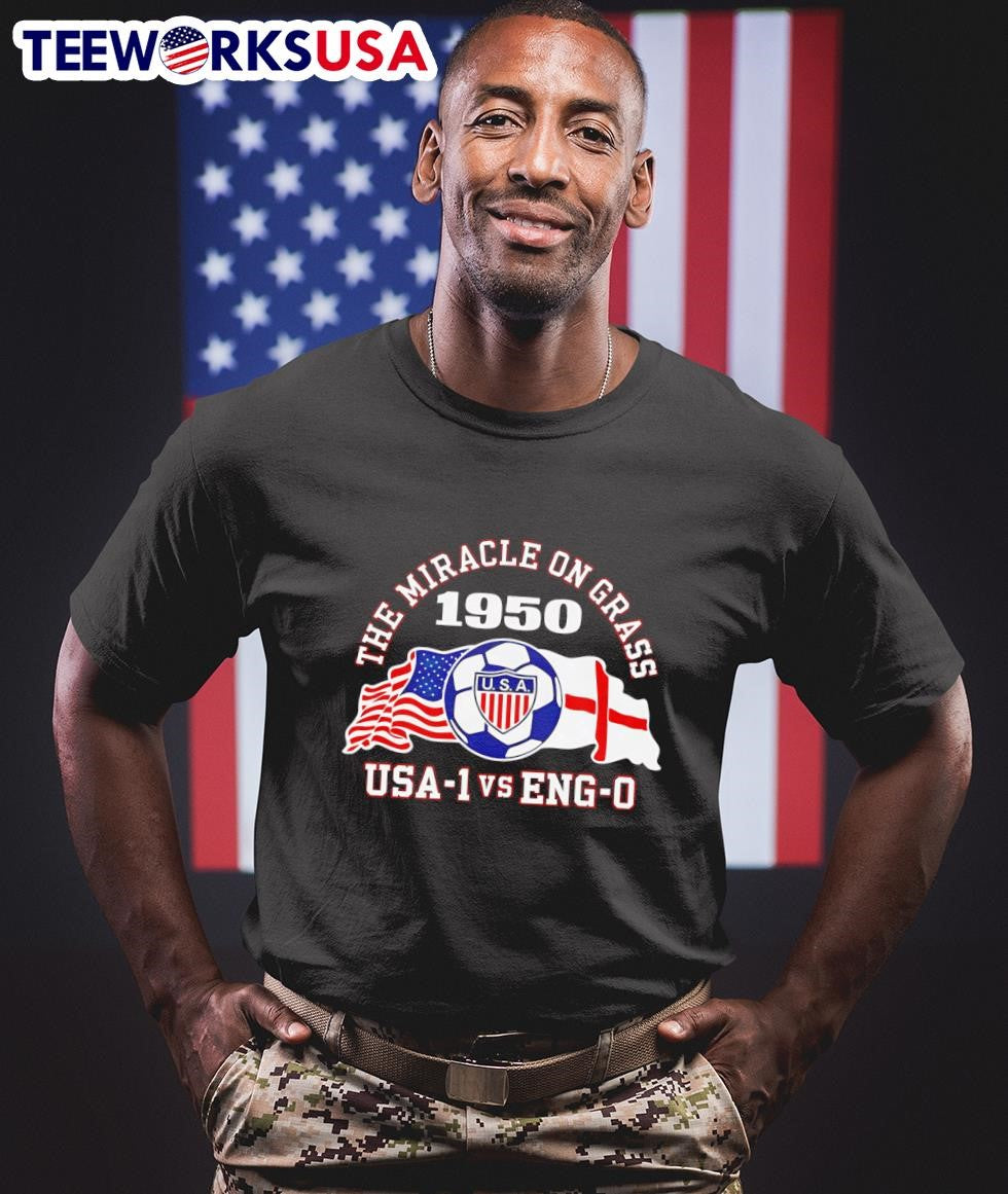 US Soccer The Miracle On Grass 1950 - Adult & Kids T-Shirts, Sweatshirts & Hoodies apparel design preview 1
