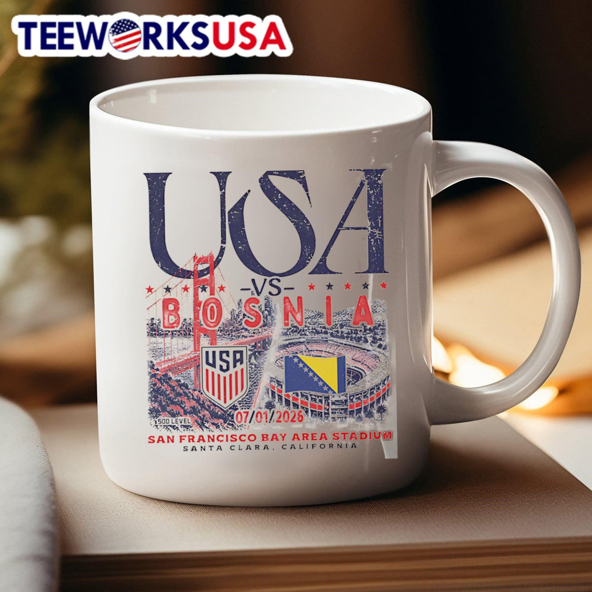 USA Vs. Bosnia And Herzegovina Matchup - Adult & Kids T-Shirts, Sweatshirts & Hoodies apparel design preview 4