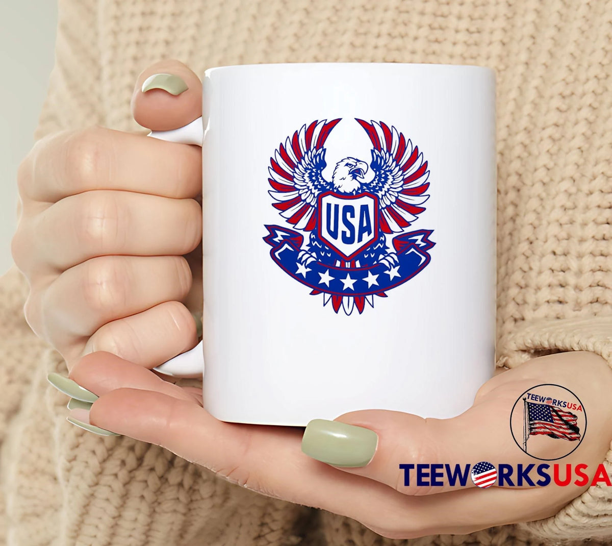 USA eagle badge emblem patriotic - Adult & Kids T-Shirts, Sweatshirts & Hoodies apparel design preview 4
