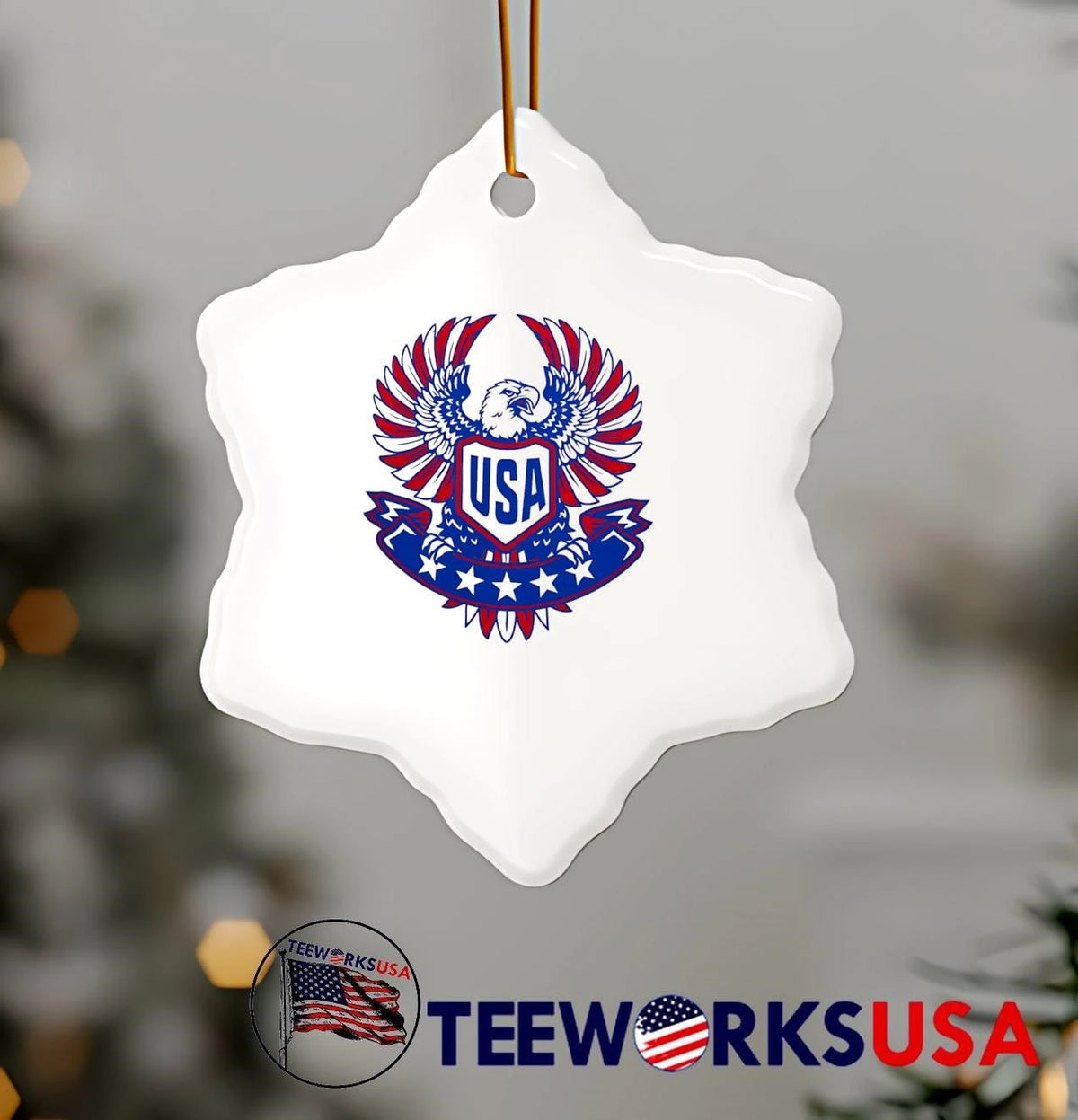 USA eagle badge emblem patriotic - Adult & Kids T-Shirts, Sweatshirts & Hoodies apparel design preview 5