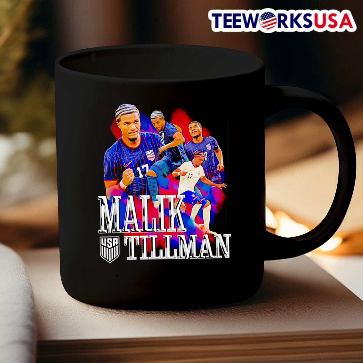 USMNT Malik Tillman graphic - Adult & Kids T-Shirts, Sweatshirts & Hoodies apparel design preview 3