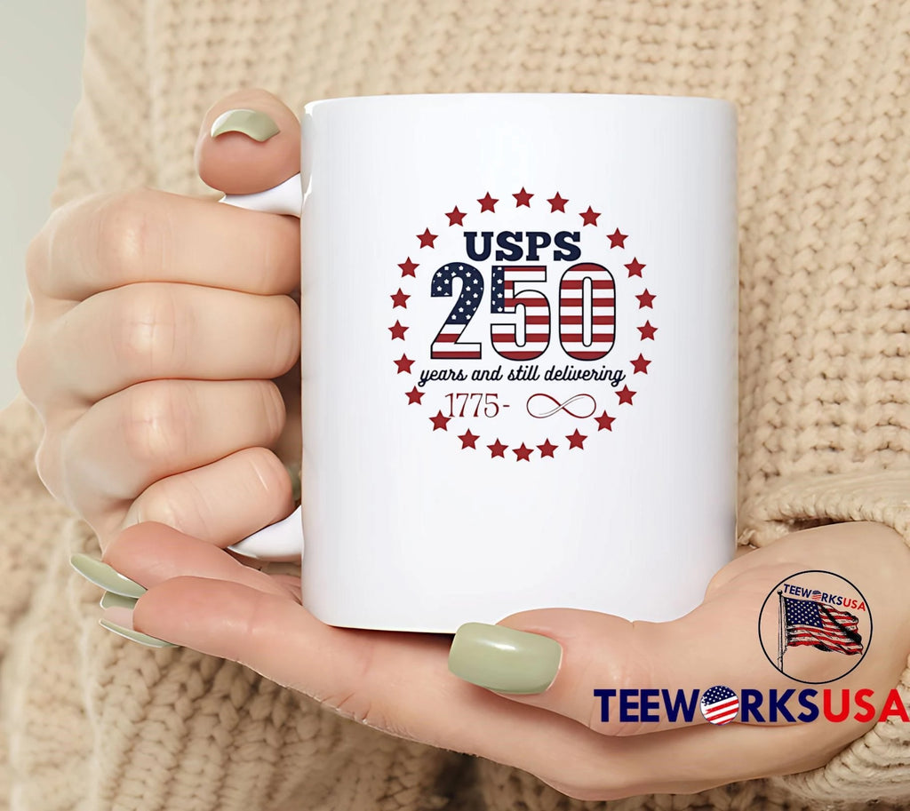 USPS 250 Years and Still Delivering 1775 Infinity - Adult & Kids T-Shirts, Sweatshirts & Hoodies apparel design preview 4
