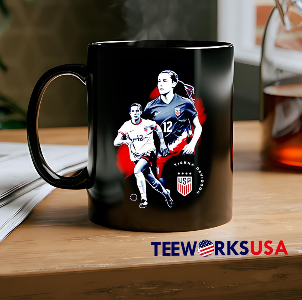 USWNT Tierna Davidson Graphic - Adult & Kids T-Shirts, Sweatshirts & Hoodies apparel design preview 2