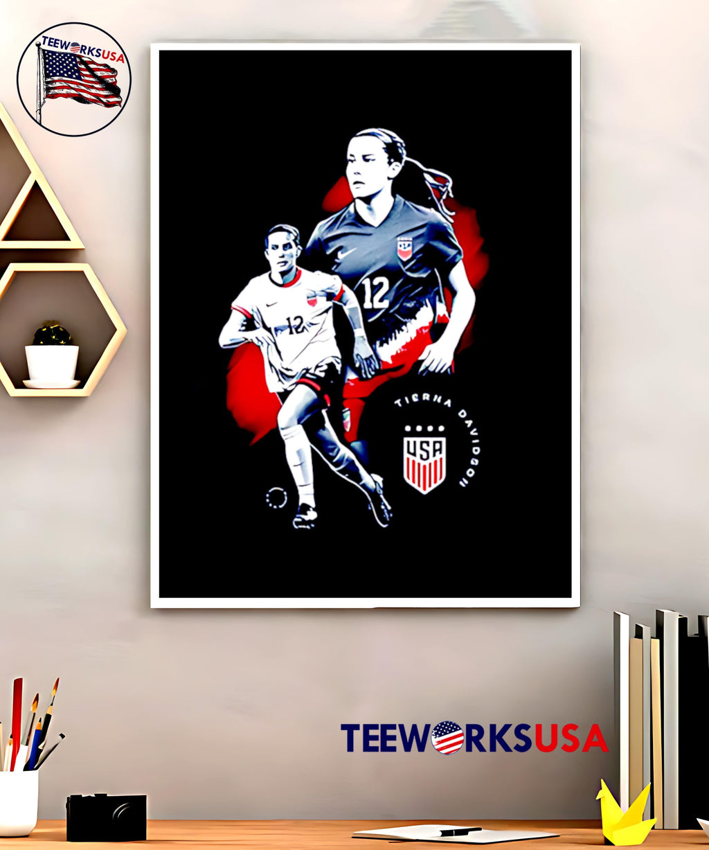 USWNT Tierna Davidson Graphic - Adult & Kids T-Shirts, Sweatshirts & Hoodies apparel design preview 5