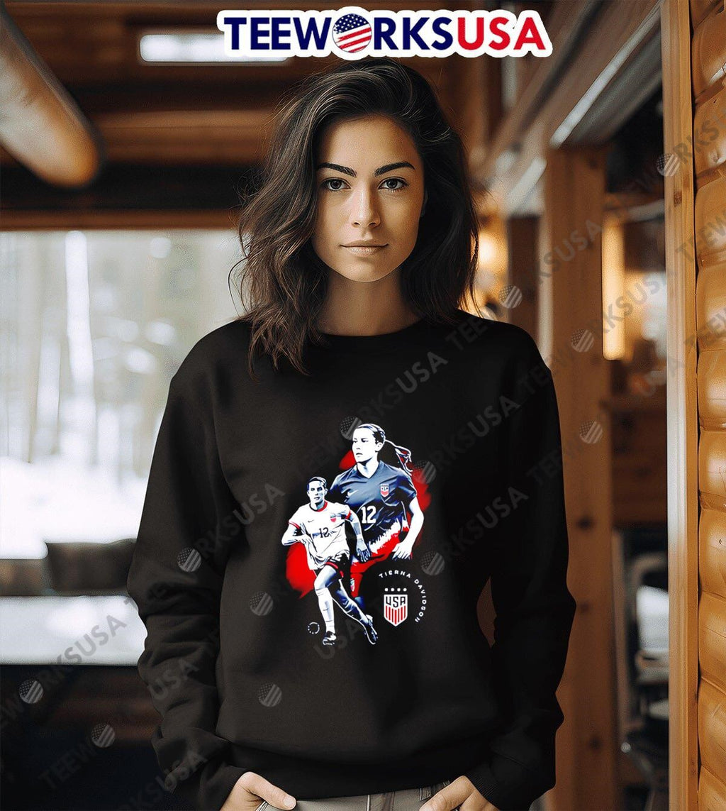 USWNT Tierna Davidson Graphic - Adult & Kids T-Shirts, Sweatshirts & Hoodies apparel design preview 6