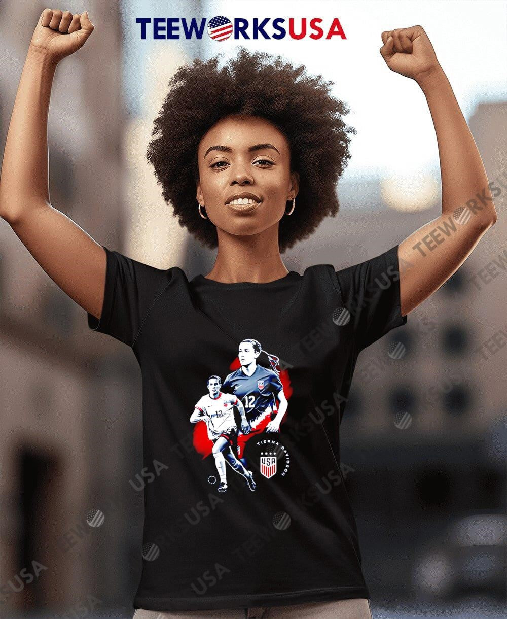 USWNT Tierna Davidson Graphic - Adult & Kids T-Shirts, Sweatshirts & Hoodies apparel design preview 8