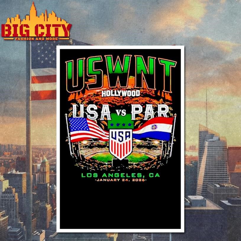 USWNT Vs Paraguay 2026 Hollywood UFC - Adult & Kids T-Shirts, Sweatshirts & Hoodies apparel design preview 4