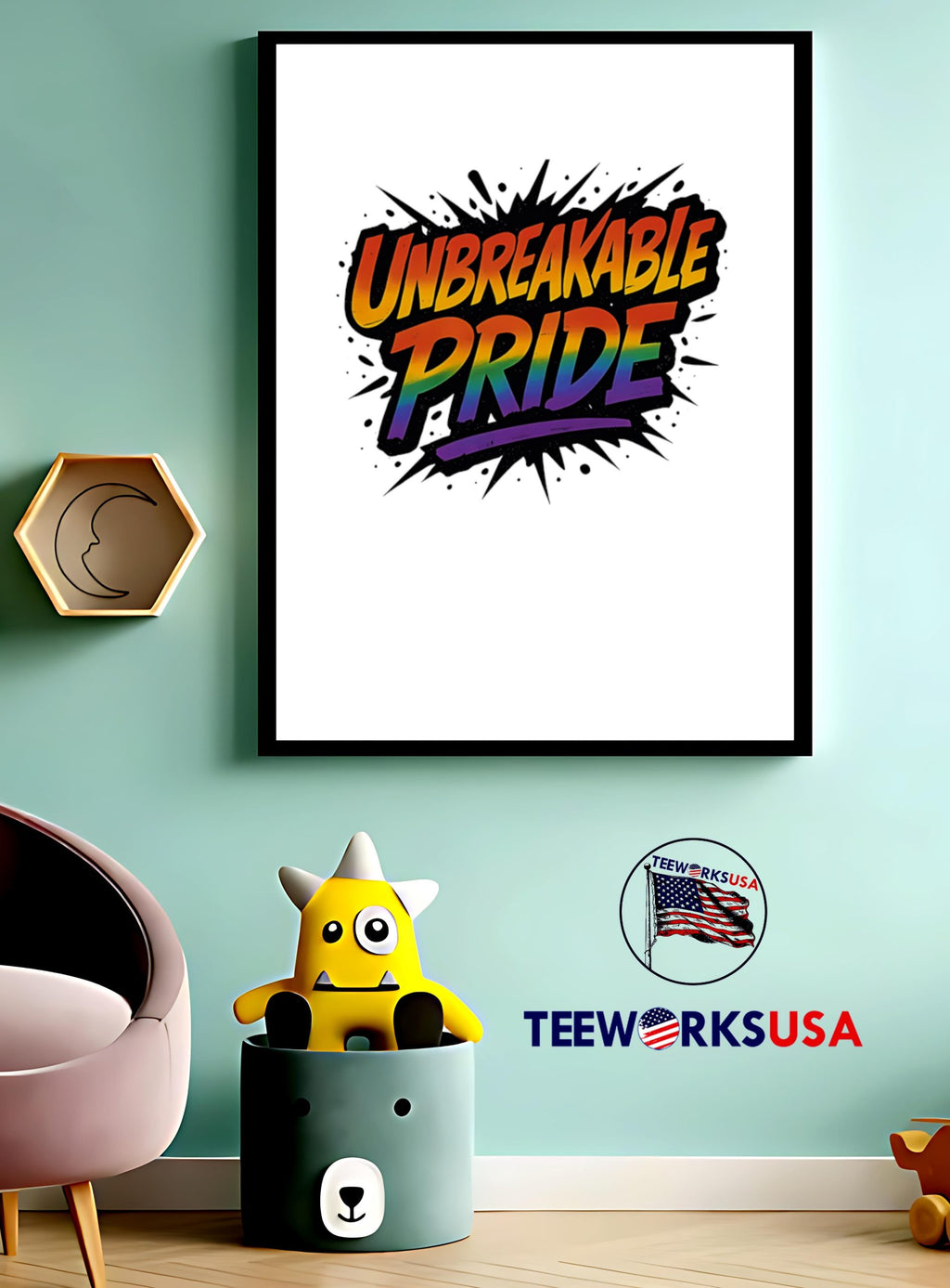 Unbreakable pride - Adult & Kids T-Shirts, Sweatshirts & Hoodies apparel design preview 3