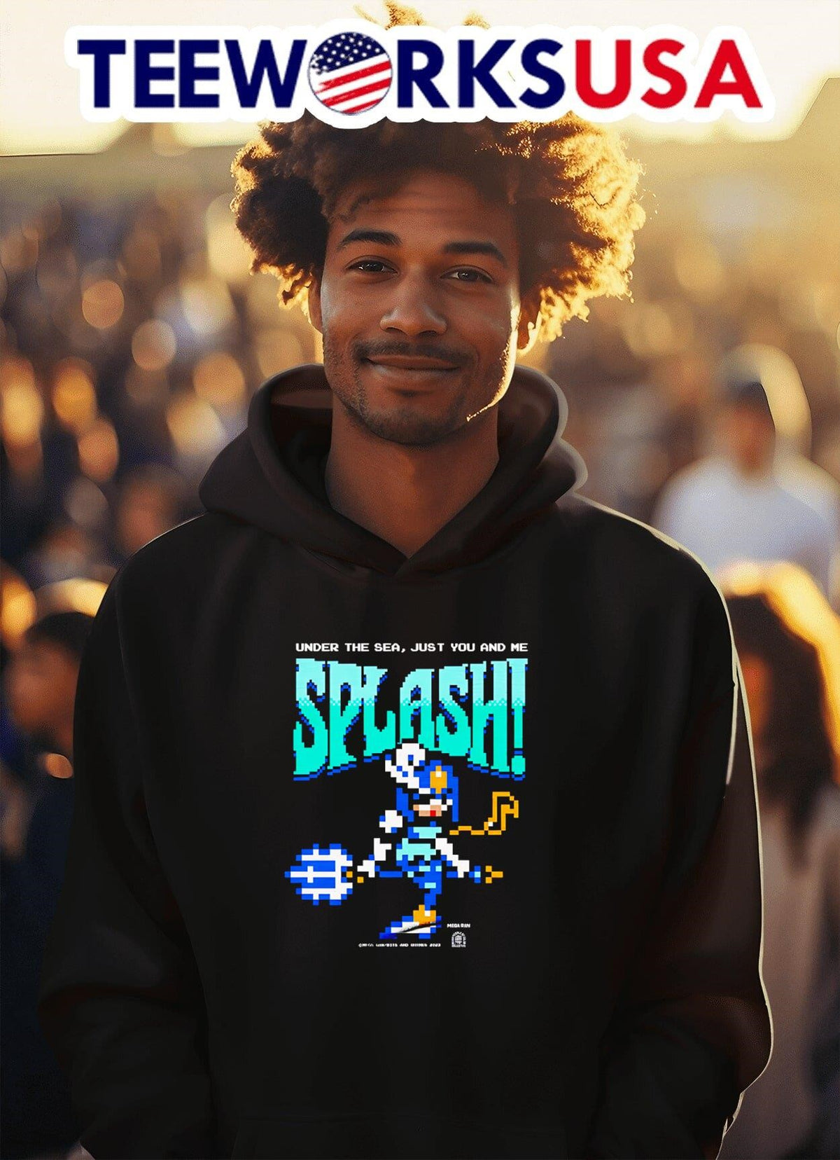 Under the sea just you and me Splash - Adult & Kids T-Shirts, Sweatshirts & Hoodies apparel design preview 2