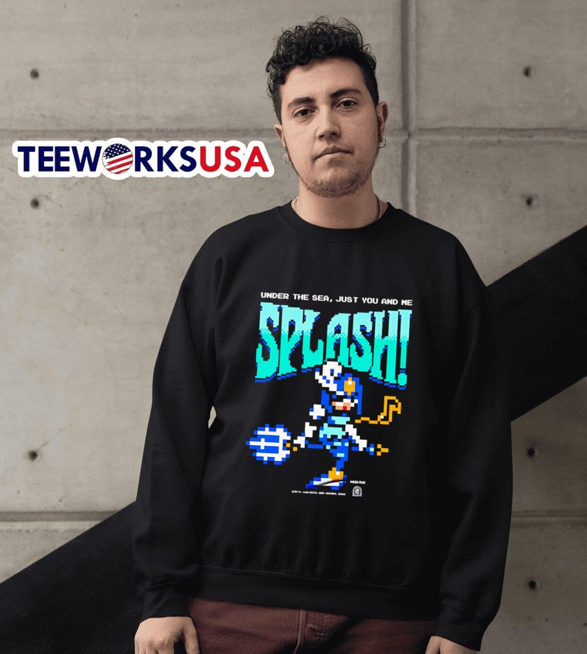 Under the sea just you and me Splash - Adult & Kids T-Shirts, Sweatshirts & Hoodies apparel design preview 3