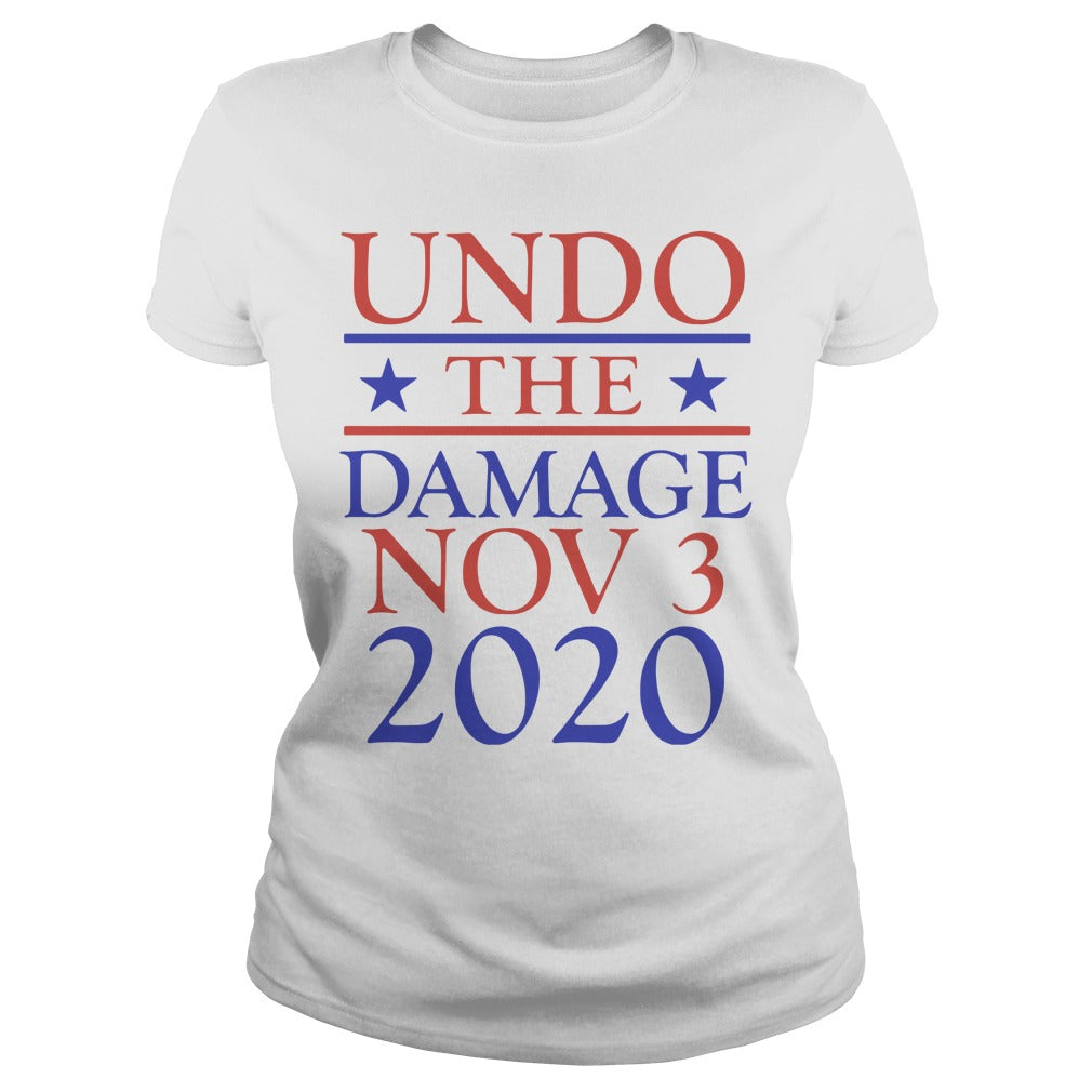 Undo The Damage Nov 3 2020 - Adult & Kids T-Shirts, Sweatshirts & Hoodies apparel design preview 2