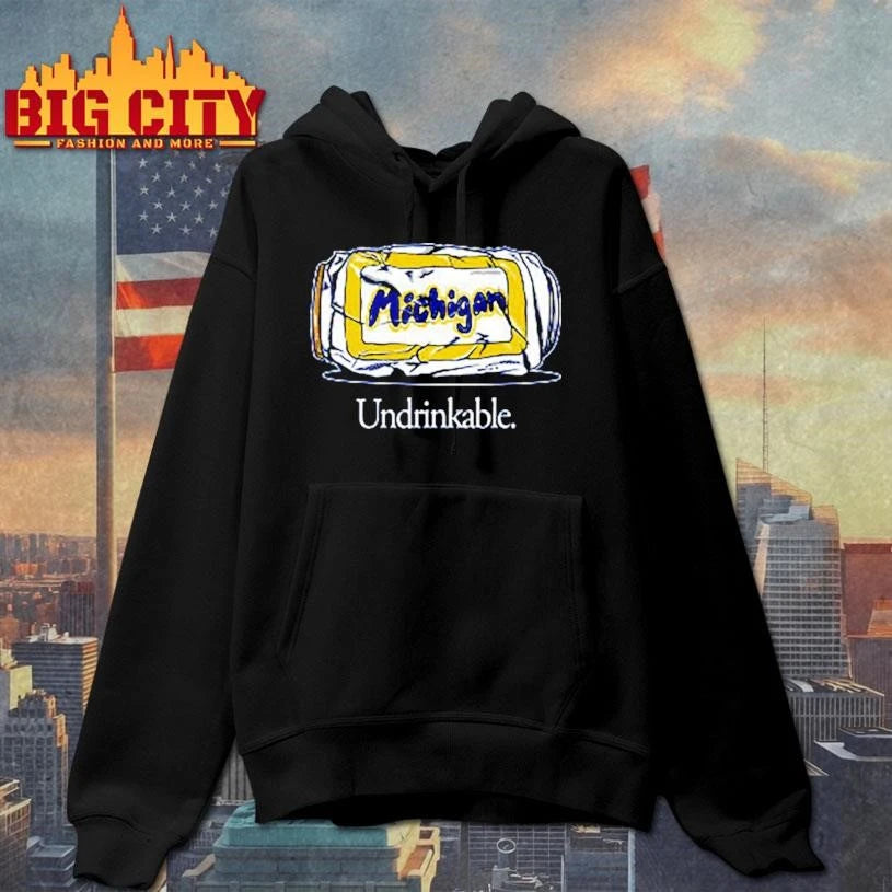 Undrinkable MI Graphic - Adult & Kids T-Shirts, Sweatshirts & Hoodies apparel design preview 2