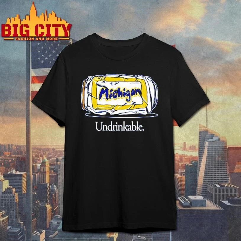 Undrinkable MI Graphic - Adult & Kids T-Shirts, Sweatshirts & Hoodies apparel design preview 1