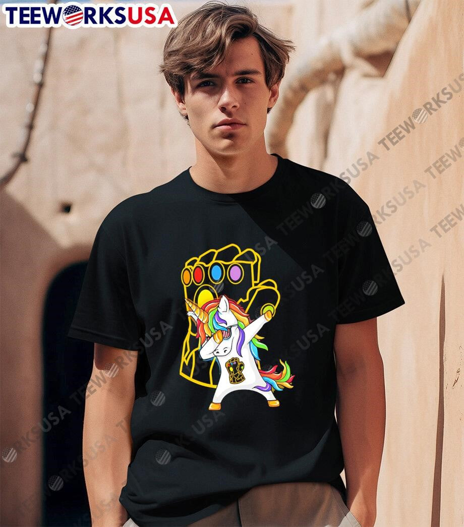 Unicorn thanos dabbing - Adult & Kids T-Shirts, Sweatshirts & Hoodies apparel design preview 1