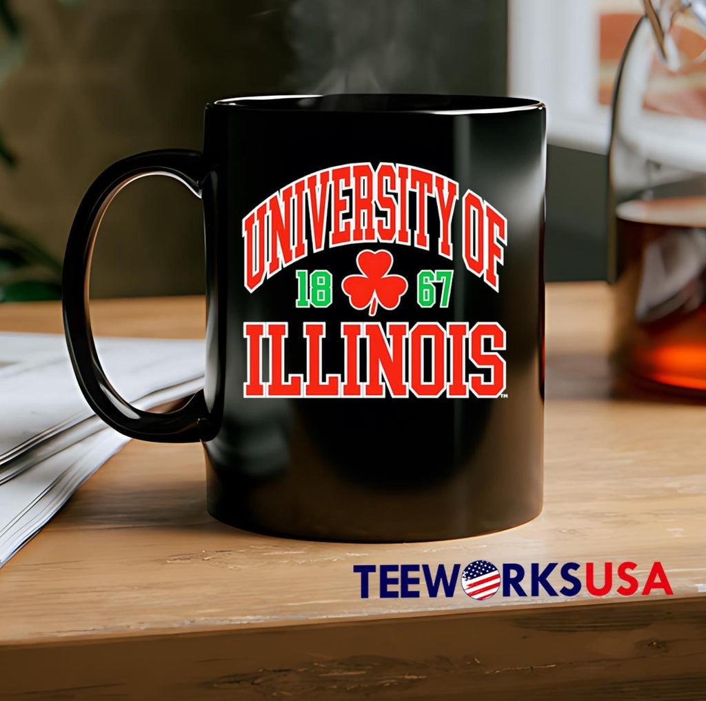 University Of 1867 Illinois red - Adult & Kids T-Shirts, Sweatshirts & Hoodies apparel design preview 2