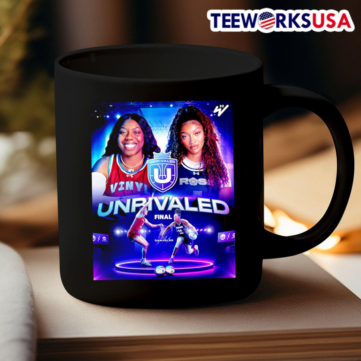 Unrivaled Final Vinyl vs Rose - Adult & Kids T-Shirts, Sweatshirts & Hoodies apparel design preview 3