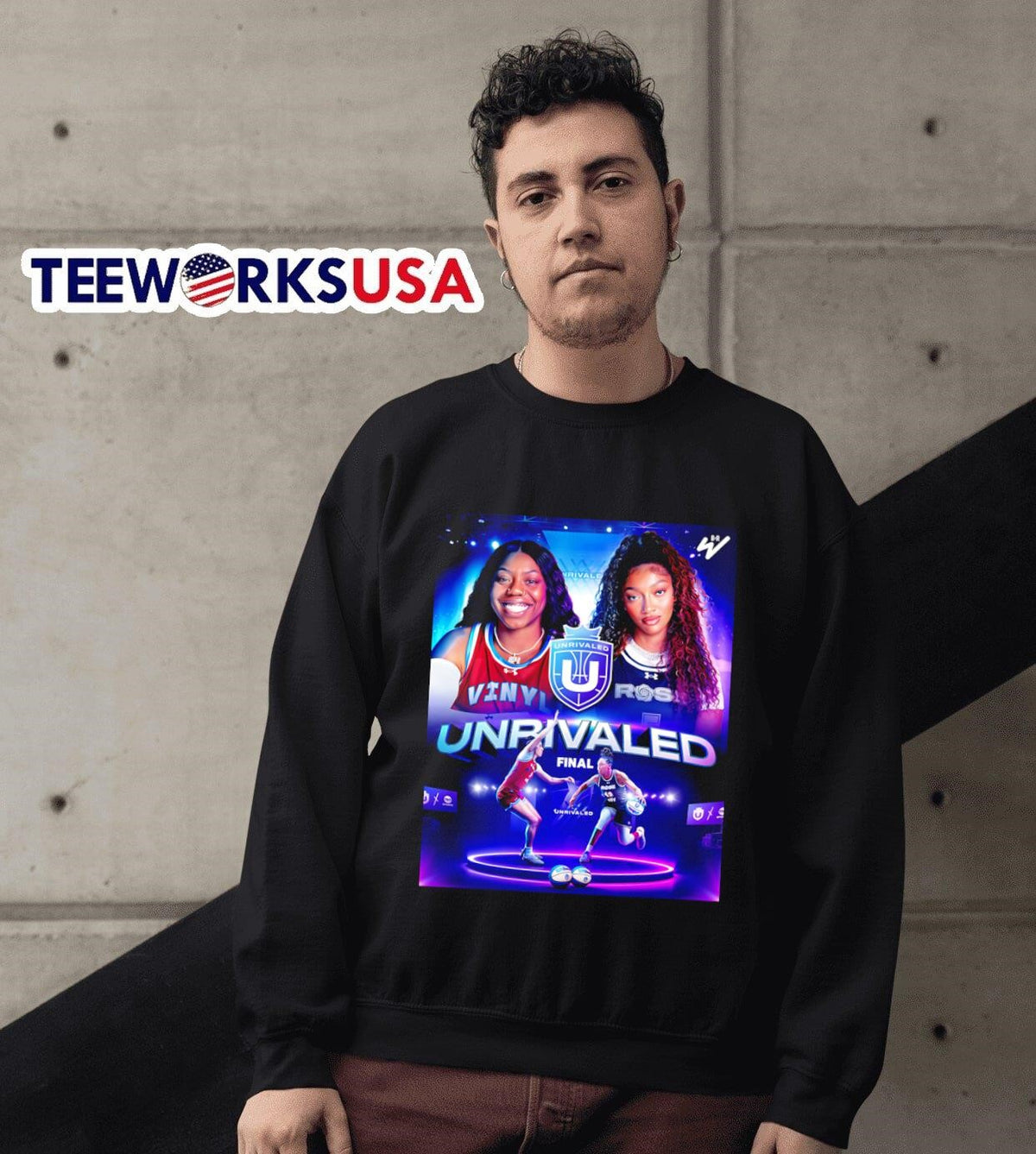 Unrivaled Final Vinyl vs Rose - Adult & Kids T-Shirts, Sweatshirts & Hoodies apparel design preview 6