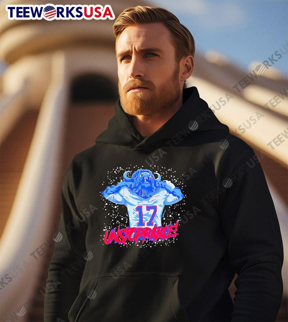 Unstoppable Buffalo Bills Josh Allen - Adult & Kids T-Shirts, Sweatshirts & Hoodies apparel design preview 2