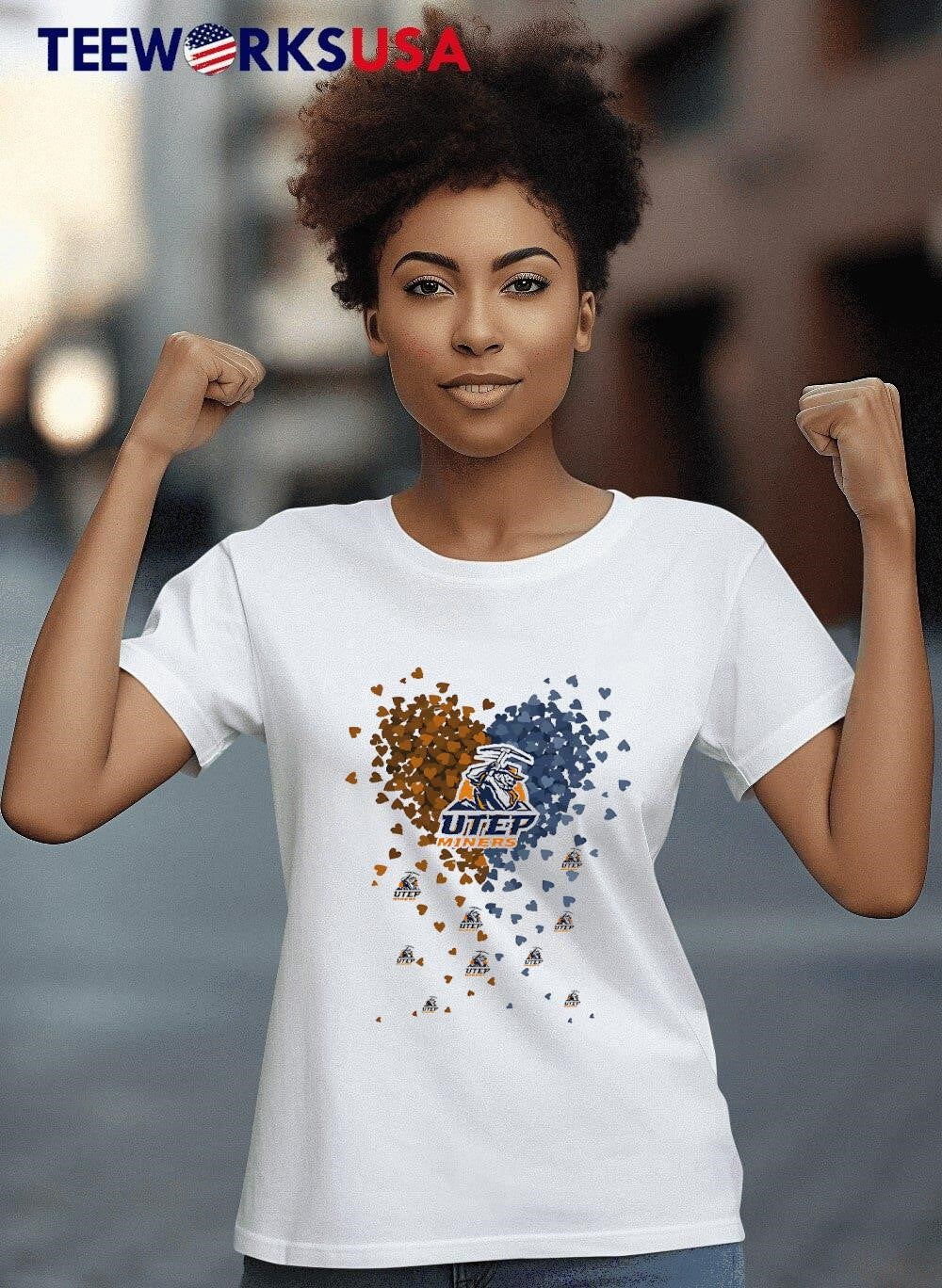 Utep miners heart explosion - Adult & Kids T-Shirts, Sweatshirts & Hoodies apparel design preview 8