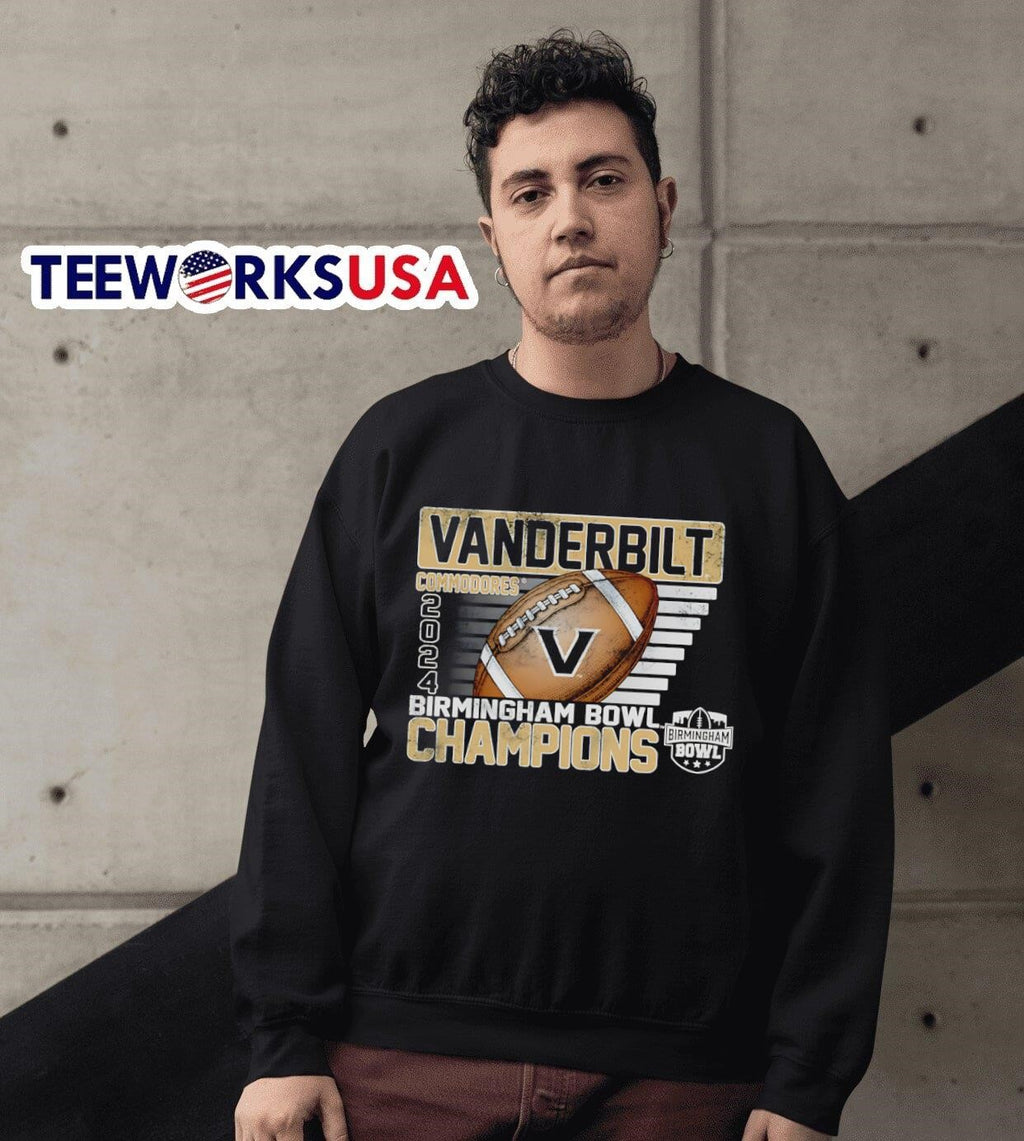 Vanderbilt Commodores 2024 Birmingham Bowl Champions - Adult & Kids T-Shirts, Sweatshirts & Hoodies apparel design preview 6